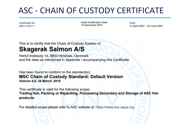 ASC Chain of Custody