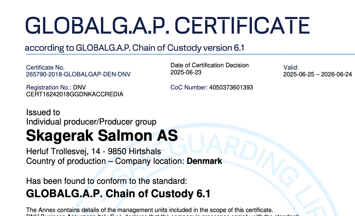GLOBALG.A.P. Chain of Custody